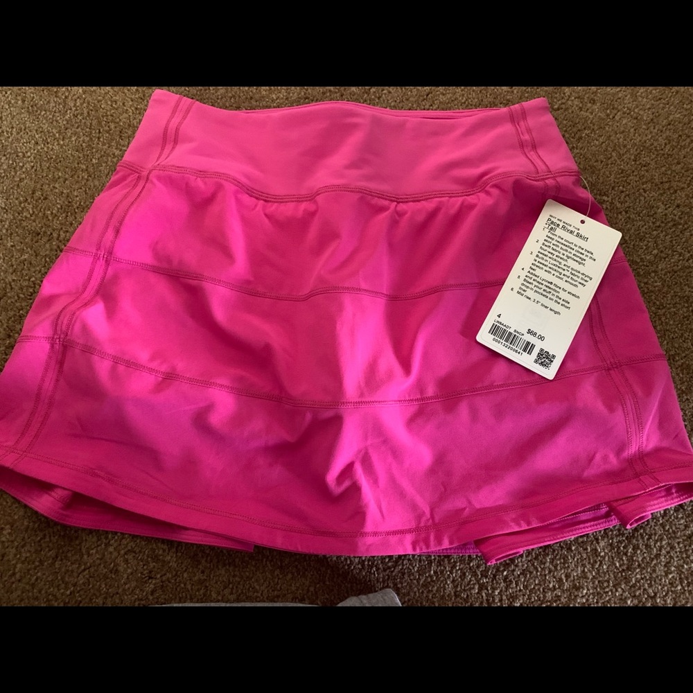 Lululemon pace rival skort NWT size 4 tall